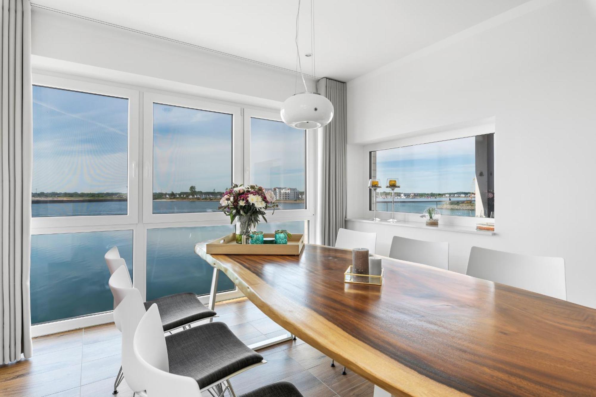 Brise- Direkt Am Wasser, Hafenblick, Fahrstuhl, Sauna, Ueberdachter Balkon Olpenitz Exterior photo